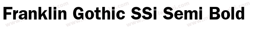 Franklin Gothic SSi Semi Bold Itali字体转换